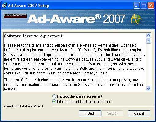 Ad-aware agreement